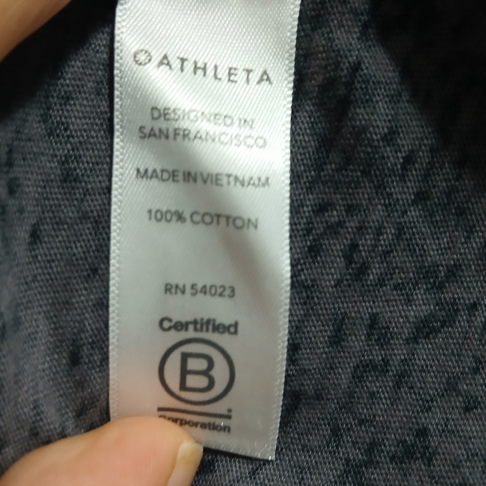 Athleta Black Patterned Women's Top - Picture 5 of 7